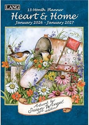Lang, Heart and Home 2026 Planner, 8.5'' X 12'', 12-Month Calendar with Case Binding