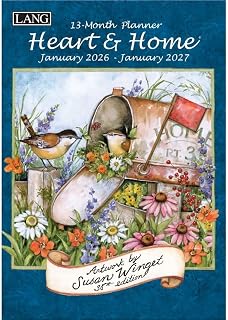 Lang, Heart and Home 2026 Planner, 8.5'' X 12'', 12-Month Calendar with Case Binding