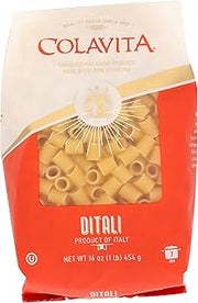 COLAVITA Pasta, Ditali, 16 Ounce (Pack of 4)