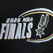 San Antonio Spurs 9FIFTY 2026 NBA Finals Snapback Cap by New Era – Polyester, Black, Model 71091759