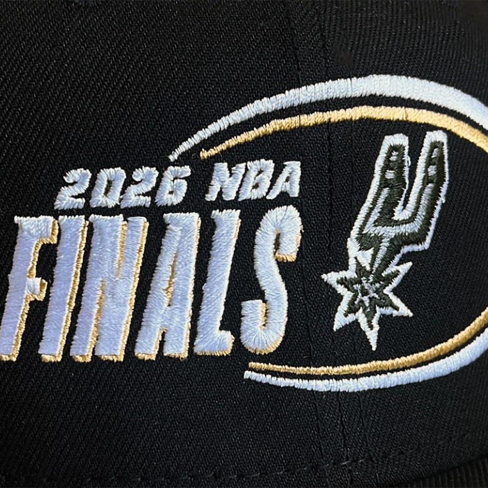 San Antonio Spurs 9FIFTY 2026 NBA Finals Snapback Cap by New Era – Polyester, Black, Model 71091759