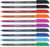 Schneider Vizz M Ballpoint Pen with Gelco Technology Multicolour Pack of 10 | Gelco Writing Technology, Waterproof ISO-Certified Ink, Recycled Plastic, For Home, Work & Office Use