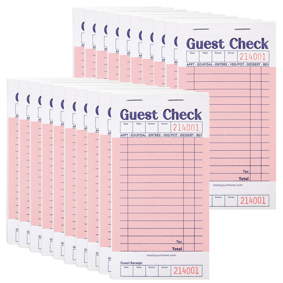 Stock Your Home 40 Pack / Blue / 40 Check Presenters & Server Books