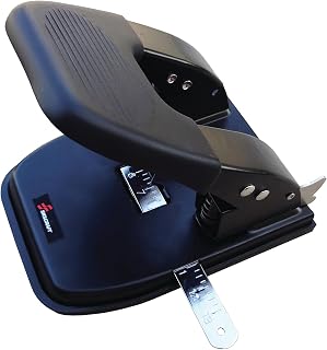 AbilityOne 7520016203314 - Paper Hole Punches - Heavy-Duty - 30 Sheet Capacity - Black - 2-Hole Punch