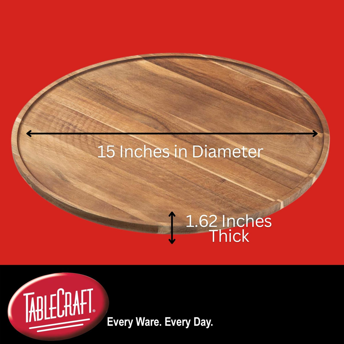 Tablecraft 15" Diameter / Brown / 1 Lazy Susans