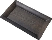 American Metalcraft WMEL23 Melamine Platter, Walnut Md