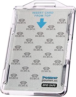 RFID Blocking ID Badge Holder - Safe CAC Card Protector for 2 Cards, TWIC, PIV Credentials, HSPD 12, FED ID, LincPass Smart Card (1)