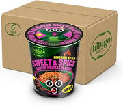 bibigo Ramyun Ramen Noodles, Sweet & Spicy, 3.43 Ounce (Pack of 6)
