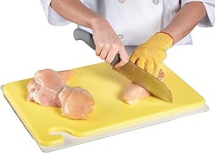 San Jamar CB121812YL Cut-N-Carry Cutting Board
