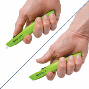 Full Size Safety Cutter Non Replaceable 100ct by Westcott – Single, Acrylonitrile Butadiene Styrene, Green, Model 17326