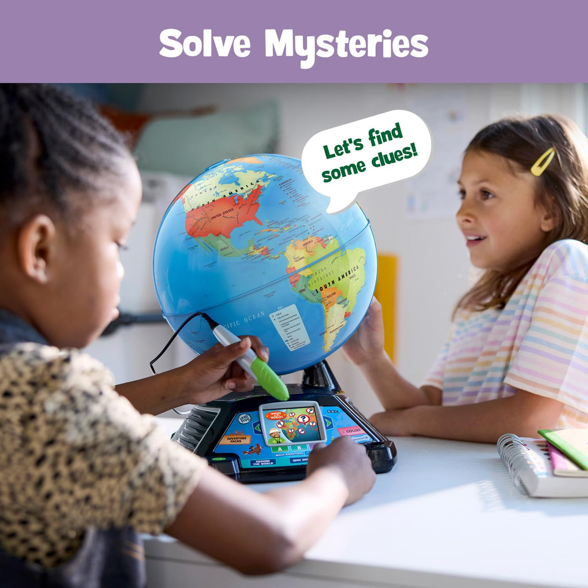 Magic Adventures Globe (Frustration Free Packaging) by LeapFrog – 11" x 10" x 14", Plastic, Blue, Model 80-605401