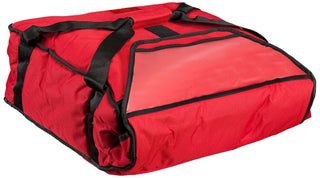 Nylon Fabric Standard Thermo Insulated Pizza Carrier by Polar Tech – Nylon, Red,Silver, Model 811 RED