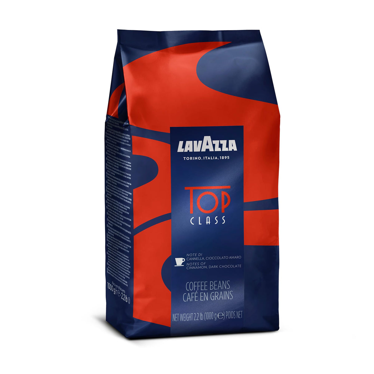 Lavazza Top Class / 2.2 Pound (Pack of 1) / Blue Roasted Coffee Beans