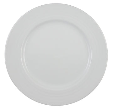 Crystal Bay Plate by Vertex China – Porcelain, Bright White, Pack of 36, Model CB-7