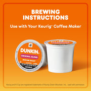 Dunkin’ Original Blend Medium Roast Coffee by Dunkin' – 22 Count (Pack of 4), coffee, Pack of 4, Model 881334012675