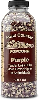 Amish Country Popcorn 14 oz Bottle | Purple Popcorn Kernels | Old Fashioned, Non-GMO and Gluten Free (14 oz Bottle)