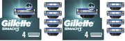 Gillette 4 Count (Pack of 2) / Blue / 4 Refills Cartridges