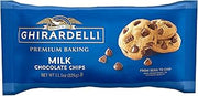 Ghirardelli Milk Chocolate Premium Baking Chips, Chocolate Chips for Baking, 11.5 oz Bag (6 Bags)