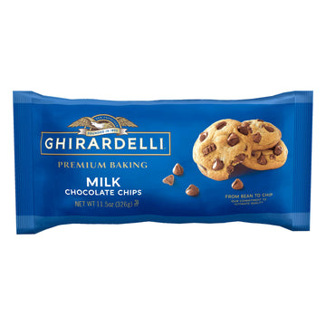 Milk Chocolate Premium Baking Chips by Ghirardelli – 11.5 Ounce (Pack of 6), Pack of 6, Model 64012_hb