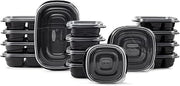 Rubbermaid TakeAlongs Food Storage Containers with Divided Base, 30 Piece Set