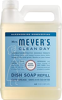 Mrs. MEYER'S CLEAN DAY Liquid Dish Soap Refill, Rain Water, 48 fl. oz