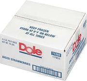 Dole Individual Quick Frozen Diced Strawberry, 5 Pound -- 2 per case.