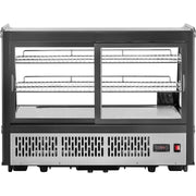 Nexel Commercial Refrigerated Countertop Display Case by Global Industrial – 22.4"L x 34.6"W x 27"H, 4.8 cubic_feet, Stainless Steel, Model CW-160