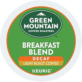 Green Mountain Coffee Roasters Keurig Single-Serve K-Cup Pods, Breakfast Blend Decaf Light Roast Coffee, 12 Count (Pack of 1)