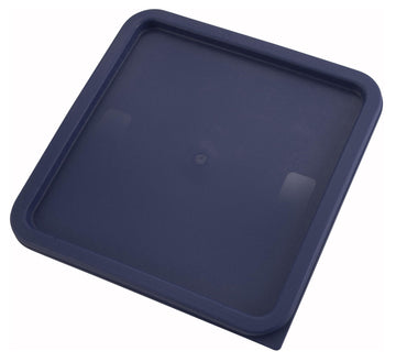 12/18 / 22 qt Blue Square Cover by Winco – 12 / 18 / 22 Quart, 22.0 quarts, Plastic, Blue, Model PECC-128
