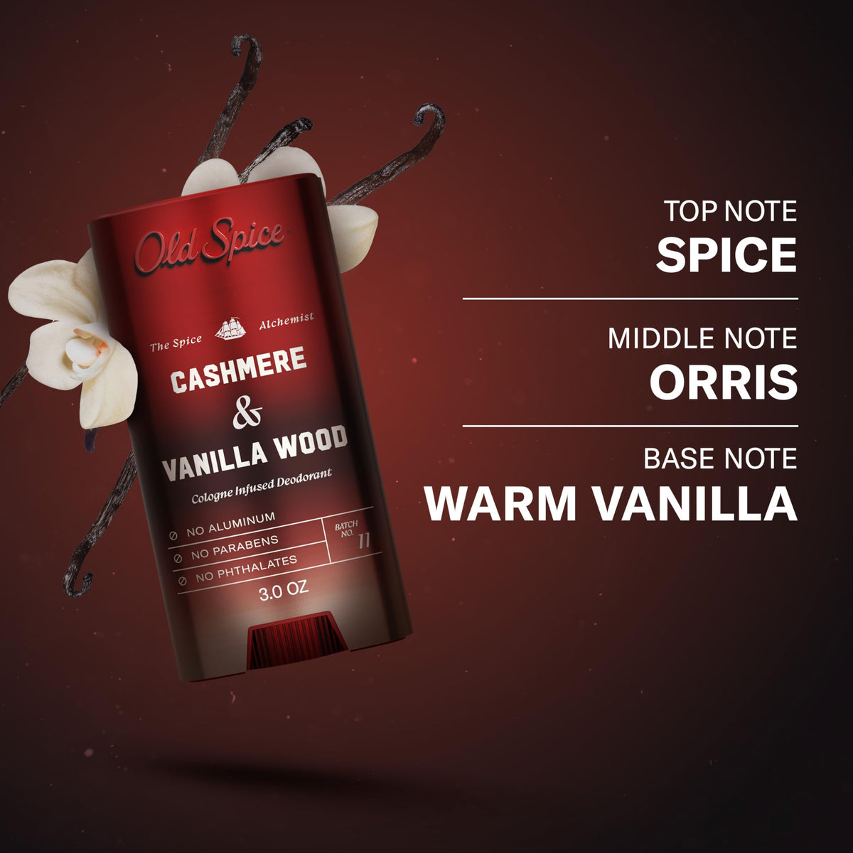 Old Spice Cashmere + Vanilla Wood / 3 Ounce (Pack of 1) / 1 Deodorant