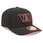 Men's Black Washington Commanders 2026 Sideline 9SEVENTY Adjustable Hat by New Era – 84% Polyester/16% Elastane, Washington Commanders, Black, Model 26 Nfl Sideline 9seventy Ss