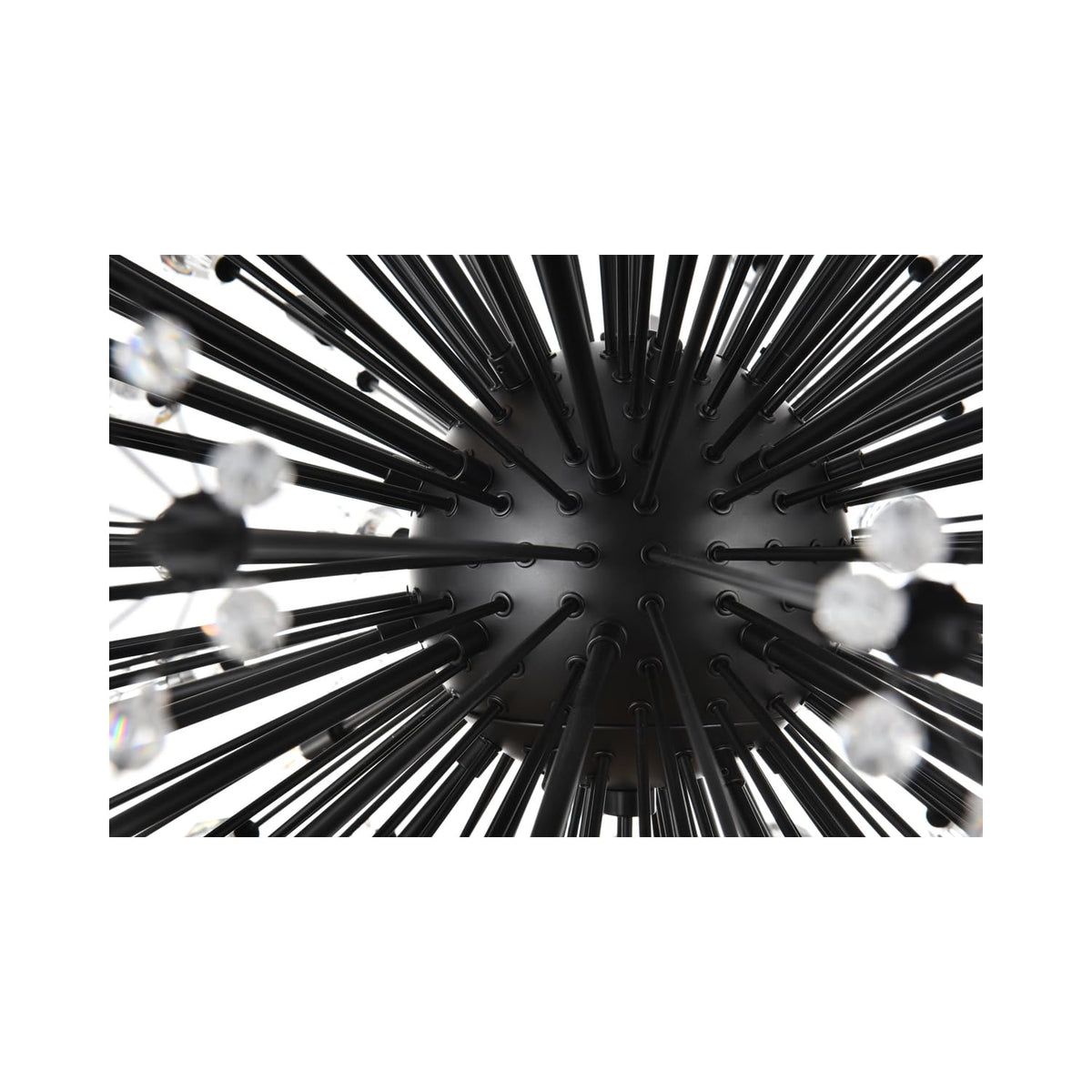 Vera 32 Light Pendant by Lighting Design – Metal, Clear, Model 2550D44BK