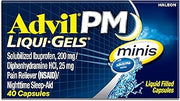 Advil PM Mini Liqui-Gels, Ibuprofen 200mg, Sleep, 40 Capsules