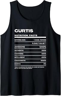 Curtis Nutrition Facts Name Tank Top