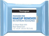 Neutrogena Makeup Remover Wipes, Fragrance-Free, 25 Ct