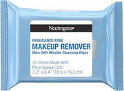 Neutrogena Makeup Remover Wipes, Fragrance-Free, 25 Ct