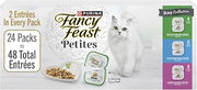 Purina Fancy Feast Petites Gravy Wet Cat Food Variety Pack, 2.8 oz, 24-Pack