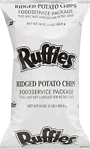 Frito Lay Ruffles Ridged Potato Chips, 1 Pound -- 8 per case.