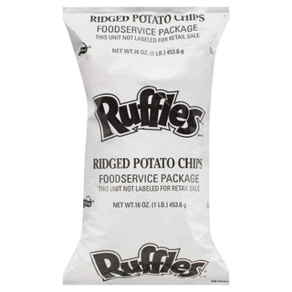 Ruffles Ridged Potato Chips by Frito Lay – Pack of 8