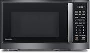TOSHIBA Countertop Microwave Oven with Smart Sensor, 1.2 Cu.Ft, 1000W | 13 Auto Menus, Mute Function, 12.4" Turntable, for Dorm & Apartment, Black Stainless Steel