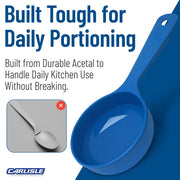 Carlisle FoodService Products 8 Ounces / Blue / Flat Cooking Spoons