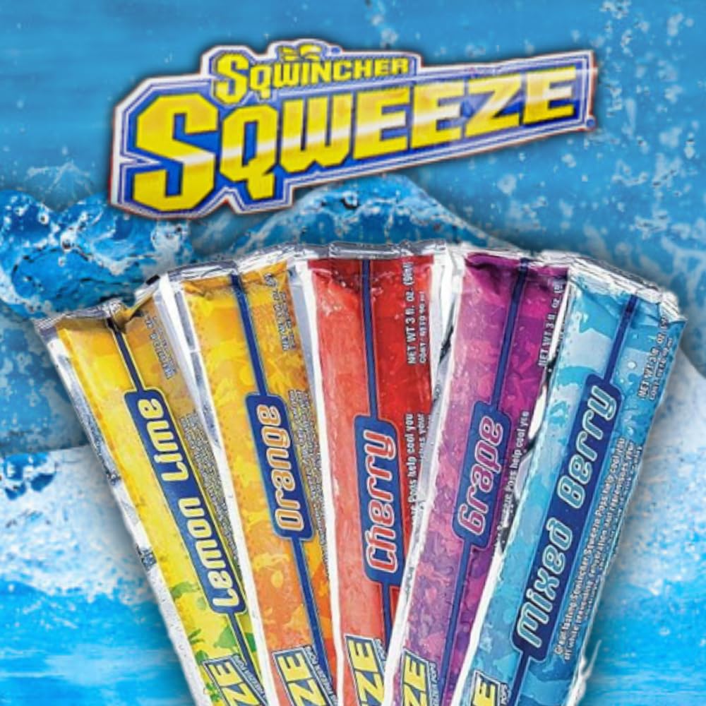 Sqweeze Electrolyte Replenishing Freeze Pops by Sqwincher – Pack of 10, Model 266798