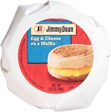 Jimmy Dean, Egg & Cheese Muffin, 3.5 oz. (12 Count)