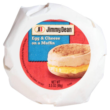 Egg & Cheese Muffin, 3.5 oz. (12 Count) by Jimmy Dean – 3.5 oz, Pack of 12