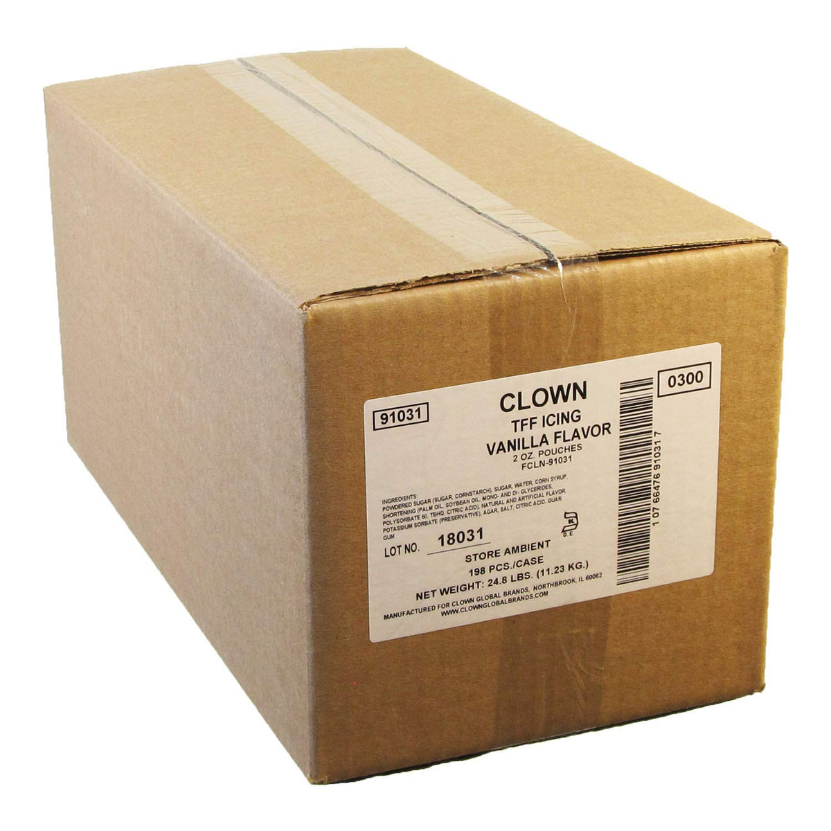 Clown Vanilla Icing by Clown Global Brands – 2 Ounce (Pack of 198), Pack of 198