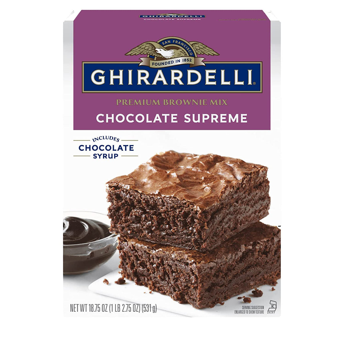 Chocolate Supreme Brownie Mix by Ghirardelli – 17.75 oz, Model DCS-1626B