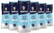 Morton Sea Salt, Fine, 17.6 Ounce (Pack of 6)