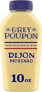 Grey Poupon Dijon Mustard, 10 oz. Squeeze Bottle (Pack of 8)