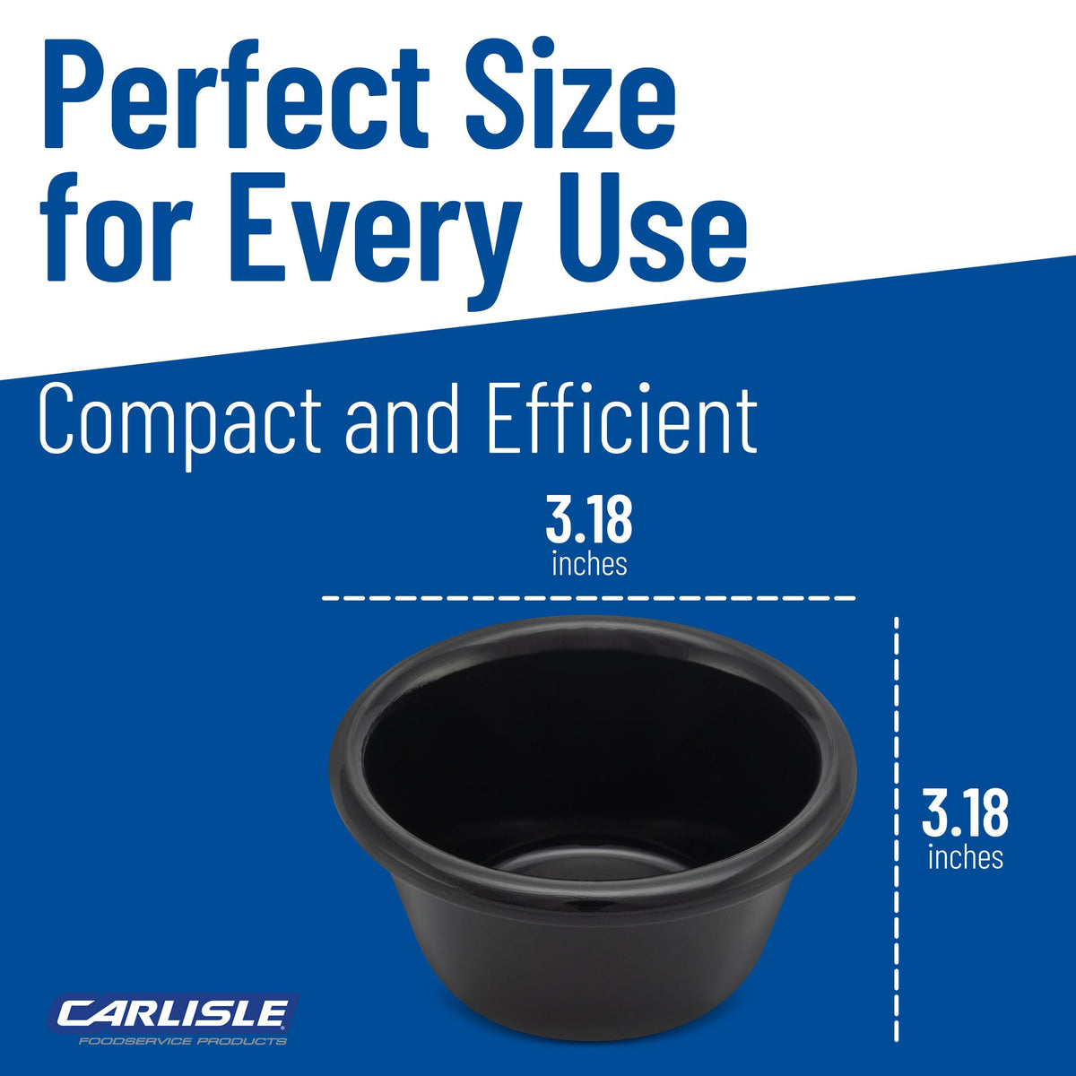 Carlisle FoodService Products Black / 3 oz / 1 Ramekins