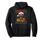 Emu Bird Christmas Ugly Sweaters Festive Santa Hat Xmas Pullover Hoodie by Emu Bird Christmas Co. – Black, Model P8BK4PM2SN6